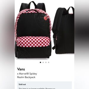 Vans X Marvel Spiderman Backpack